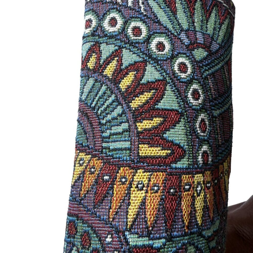 Socofy Bohemian Splicing Leather Knee-High Boots EU 39 | Patchwork | EUC - Picture 7 of 10